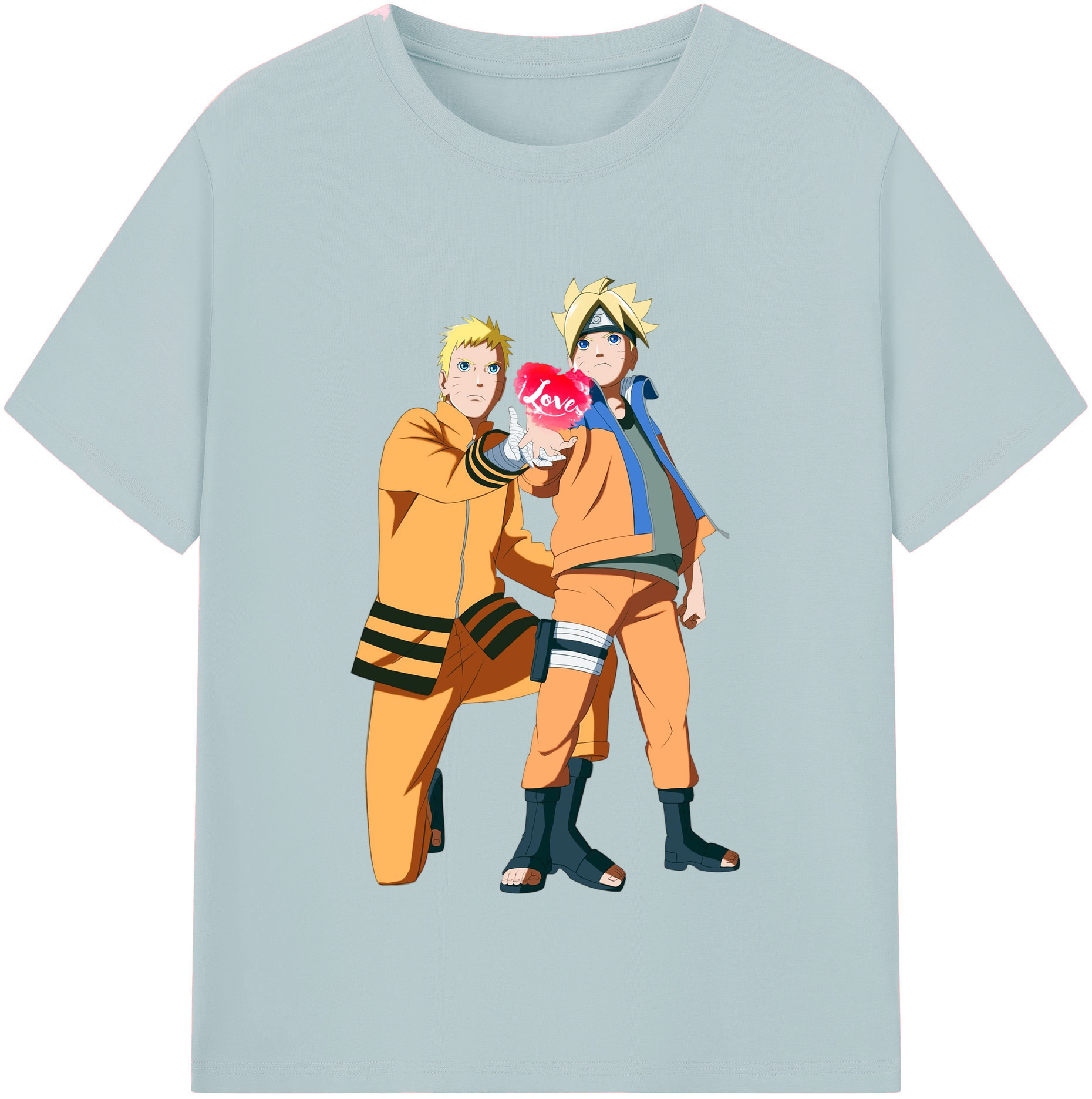 （画像用） NARUTO -ナルト- うずまき ボルト Uzumaki Boruto 綿100％半袖Tシャツ（フロントプリント）
